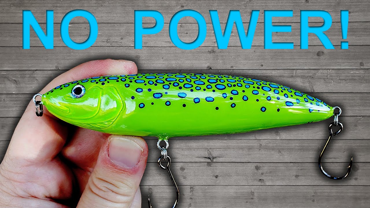 Lure Making without Electricity- how to make a wooden WTD fishing