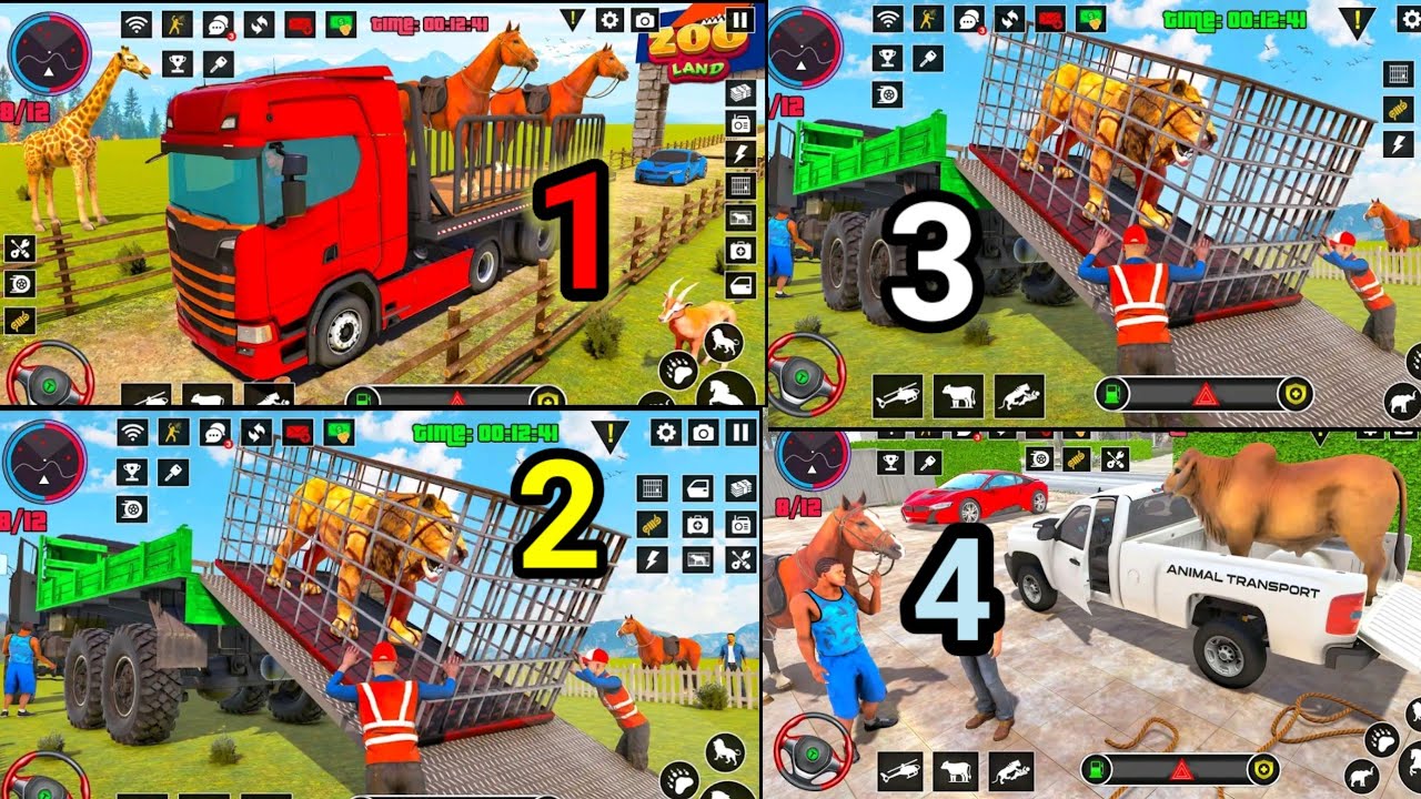 Wild Animals Truck Transporter Game 3D