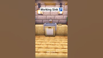 Working Kitchen Sink in Minecraft 🚰🤯 #shorts