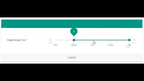 eForm Form Builder - Range