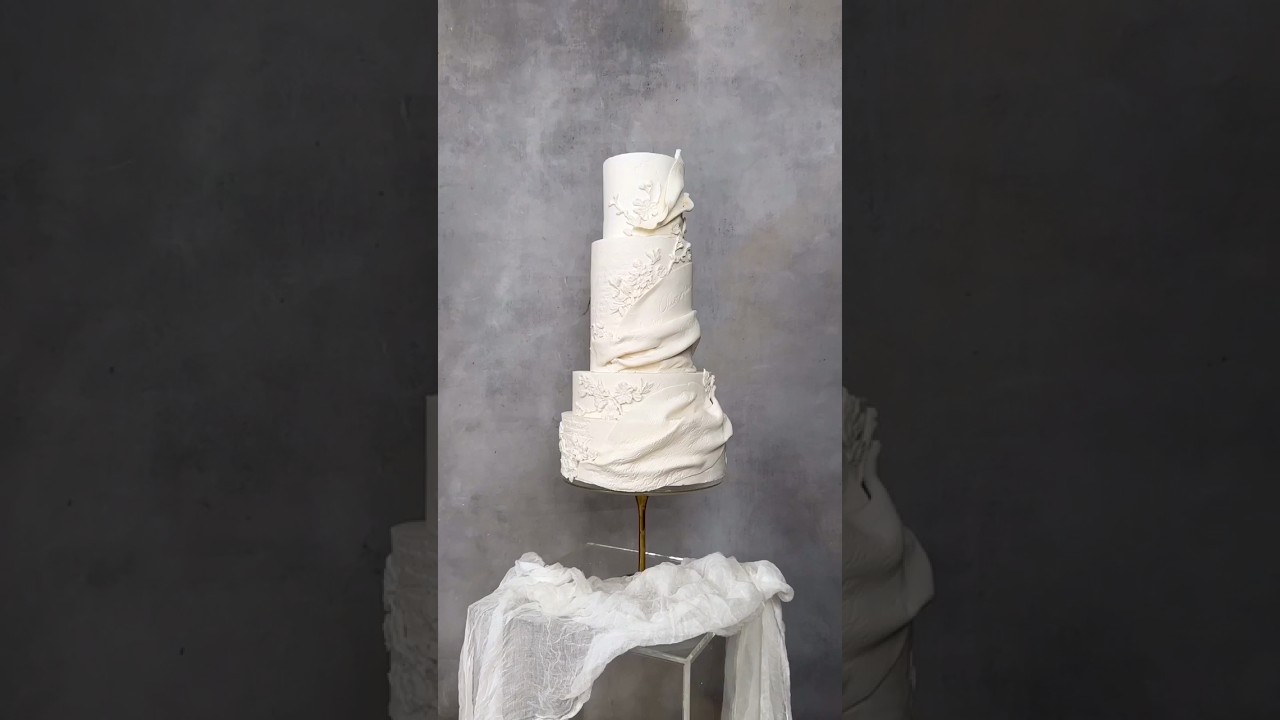 Elegant Wedding Cake using Silicone Moulds 