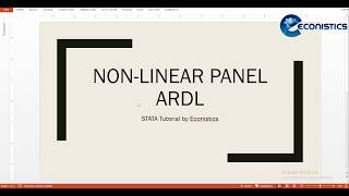 STATA - Estimating Dynamic Panel Non-Linear (Asymmetric Effects) ARDL Model (PMG) in Long Run