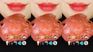 VERTICAL MUKBANG BLOBFISH, BEESWAX CANDY ASMR TAPIOCA PEARL ASMR EMOJI FOOD ASMR 🐡