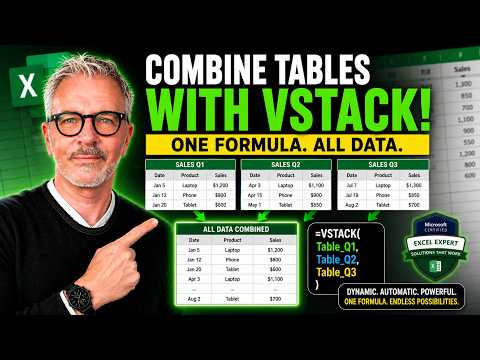 Stop Copying & Pasting! Use VSTACK in Excel Instead
