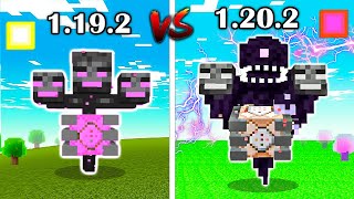 WITHER STORM 1.19 vs WITHER STORM 1.20 - Minecraft comparison and power levels !!