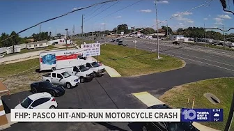 FHP searching for suspect in Pasco County hit-and-run crash involving motorcyclist