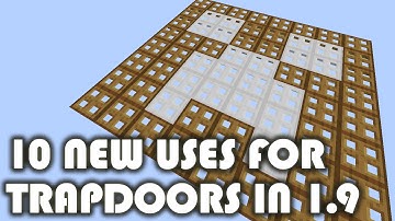 Minecraft - 10 New Uses for Trapdoors in 1.9