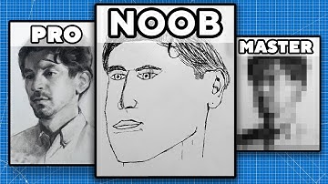 Beginner, Pro & Master Try Drawing The Same Portrait
