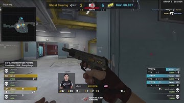 Ghost Krystal Hilarious electrocute Edward vs NaVi [Map2/Nuke] - DreamHack Master Stockholm 2018