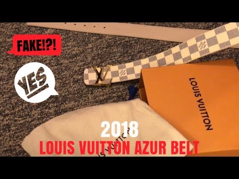 Real VS Fake Louis Vuitton AZUR Belt - YouTube