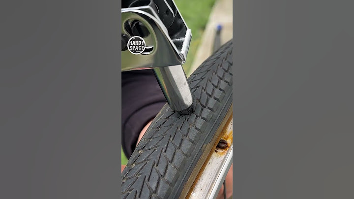 Clever! Life Hack with Bike Tire and Rivet #bike