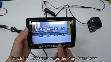 RV Wireless Backup Camera Pairing Operation Video