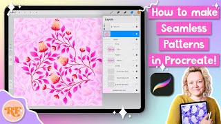 How to Make Seamless Patterns in Procreate Using a Diamond Method Repeat