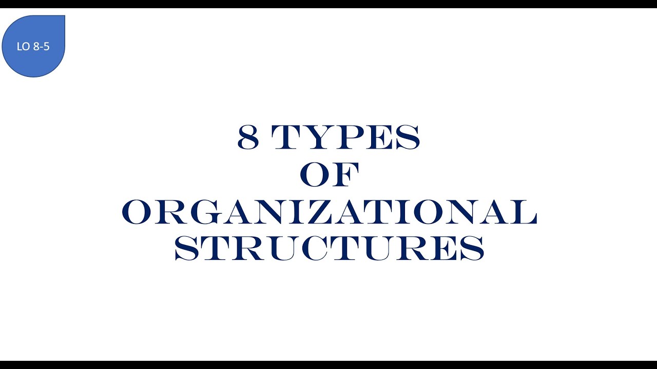 8-5 The 8 Different Organizational Structures - YouTube