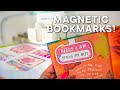 How to make magnetic bookmarks with your cricut  easy tutorial