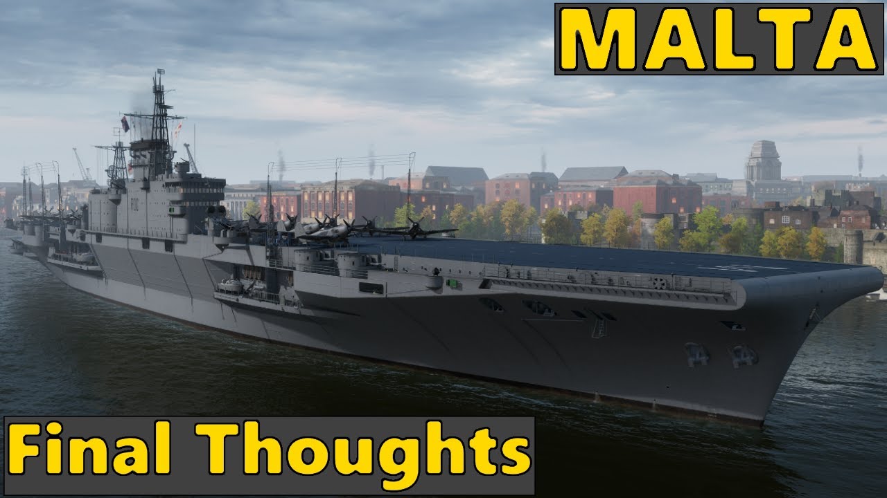 Malta - Review - T10 British Aircraft Carrier | World of Warships - YouTube