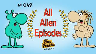All Alien Episodes | Funny Cartoons Compilation № 49 by Elen Pebble Animations