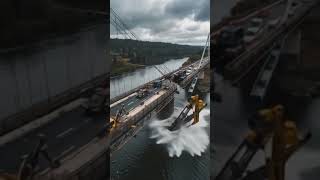 Bridge Collapse During Heavy Maintenance–Engineers Capture Real Footage of Structural Failure (2025)