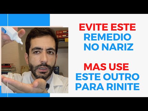 Qual remedio usar na rinite e qual remedio evitar no nariz entupido?