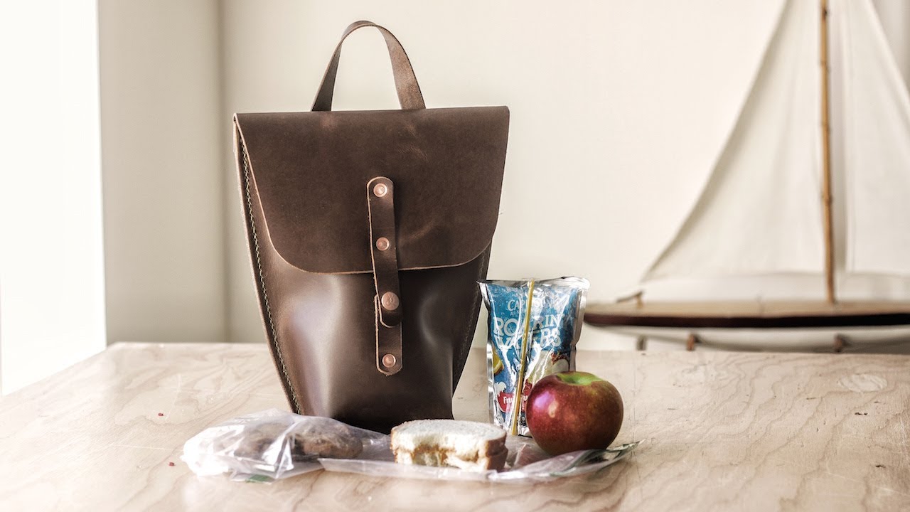 Making a Leather Lunch Bag 