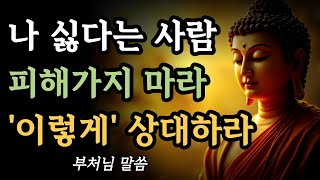 날 싫어하는 사람 피해가지 마라 '이렇게' 상대하라ㅣ부처님 말씀ㅣ불교 명언ㅣ석가모니 가르침