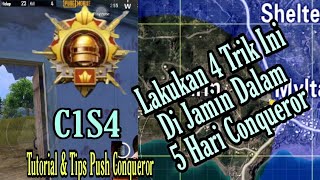 TUTORIAL PUSH CONQUEROR DENGAN CEPAT DALAM WAKTU 5 HARI VERSI RTPGAMING || PUBGMOBILE