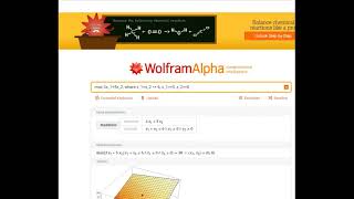 How to use Wolfram Alpha (part 2: The Industrial Engineering Users)