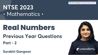 Real Numbers PYQ’s | Part - 2 | Mathematics | NTSE 2023 | Surabhi Gangwar