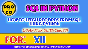 PYTHON WITH MYSQL|FETCHONE | FETCHALL | FETCHMANY IN SQL USING PYTHON| CONNECT PYTHON WITH SQL