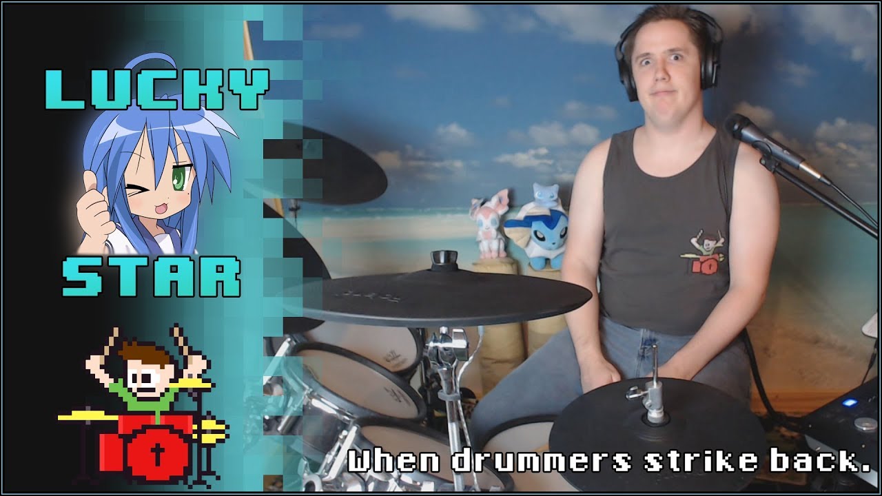 Lucky Star - Cha-la Head Cha-la On Drums! -- The8BitDrummer