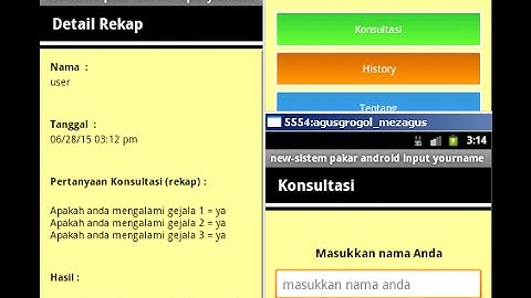 Demo android apps expert system