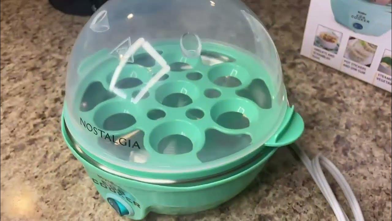 Nostalgia MyMini 7 egg cooker! Fast Easy delicious eggs in minutes