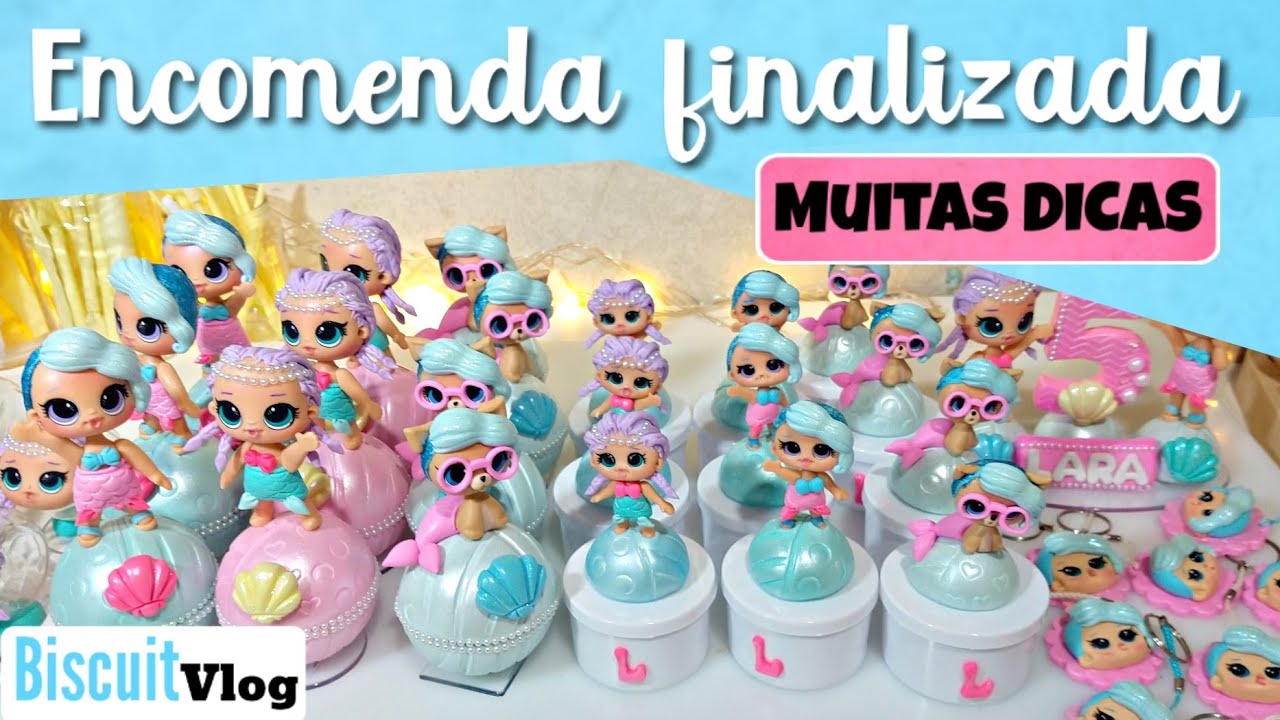 Tudo que usei para fazer as lembranças da Lol em biscuit |  #BiscuitVlog Ep 26