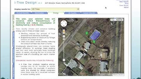 i-Tree Design - Producing Reports