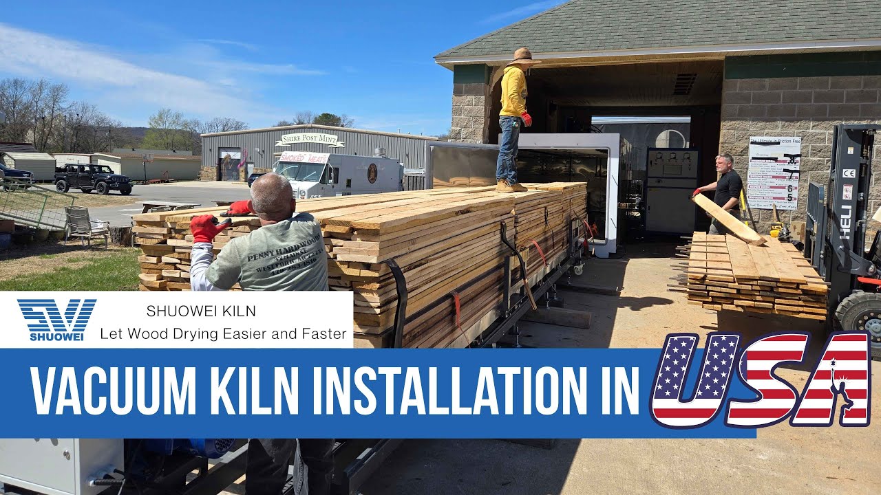 White & Red Oak Drying in 10 Days | Vacuum Wood Kiln Installation in the USA by Shuowei