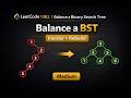 Leetcode 1382 | Balance a Binary Search Tree