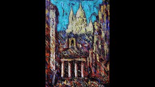 palette knife easy painting paris