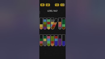 Water sort puzzle level 1447