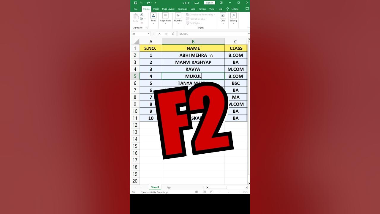 edit-cell-in-excel-youtubeshorts-trendingshorts-etech-excelhacks