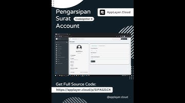 Account - Sistem Informasi Pengarsipan Surat Codeigniter 4 & MySQL #shorts #shortvideo #shortfeed