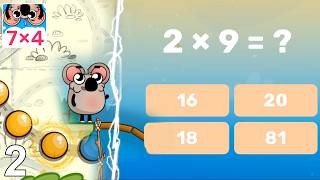 Clear All Rock Obstacles! 🪨 Master Multiply by 2 - Teacher Approved Math Game Part 2