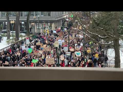 Brussels Climate Protests - 32,000 Secondary students - Brussels, Belgium 24/01/2019