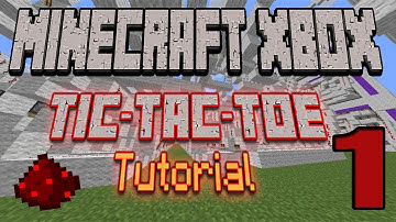 |Minecraft Xbox| Advanced Redstone Tic-Tac-Toe Tutorial -Part 1