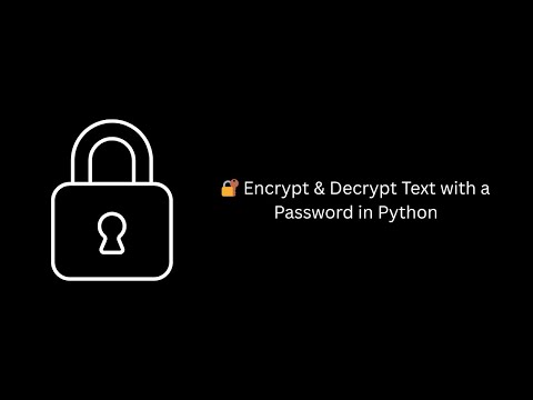 🔐 Encrypt & Decrypt Text with a Password in Python | PBKDF2 + Fernet Tutorial