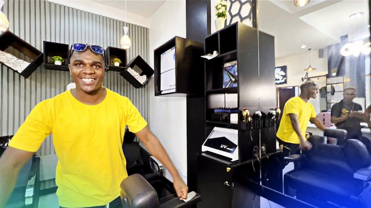 INSIDE SAMMYBOY NEW BEAUTY AND BARBER SHOP! EXCLUSIVE TOUR OF FERNWHE