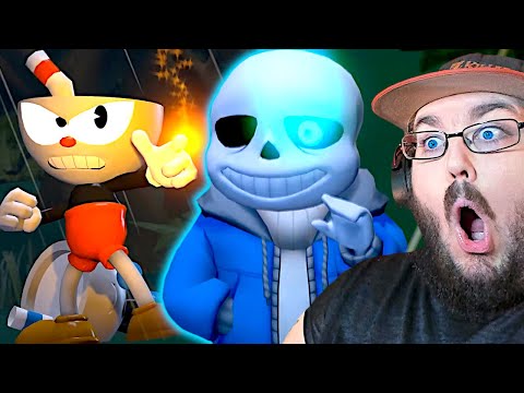 CUPHEAD VS SANS | INDIE CROSS ANIMATION (FANMADE) REACTION!!!