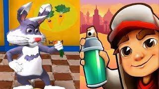 Subway Surfers Marrakesh 2018 VS Animal Escape Bunny Run Legend Gameplay HD screenshot 1