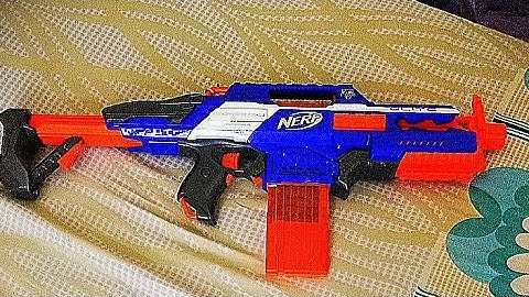Nerf Rapidstrike CS - 18 Unboxing,review and firing test