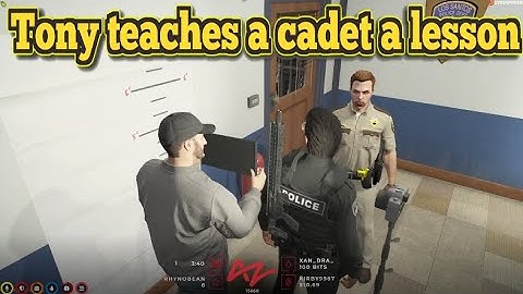 Tony teaches a cadet a lesson | No-Pixel 3.1