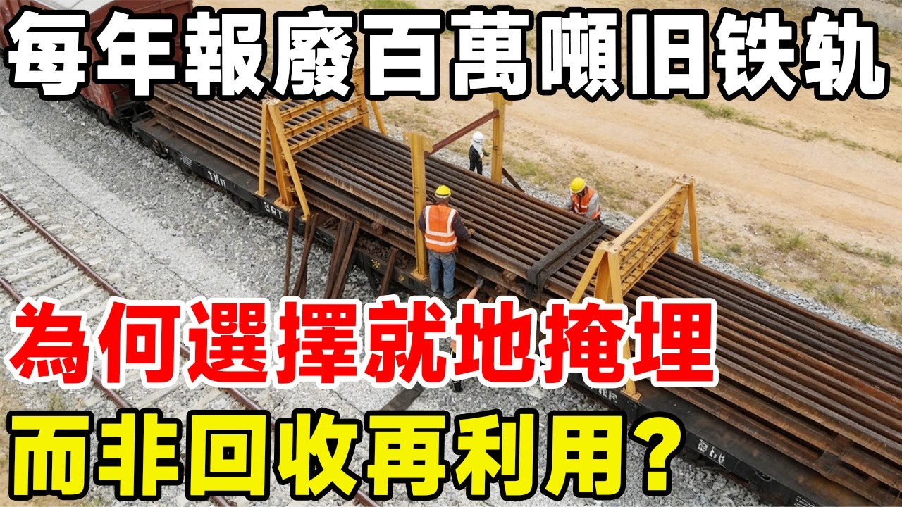 中國每年報廢舊鐵軌上百萬噸，為何選擇就地掩埋，而非回收再利用？#科普頻道 #科普 #铁路